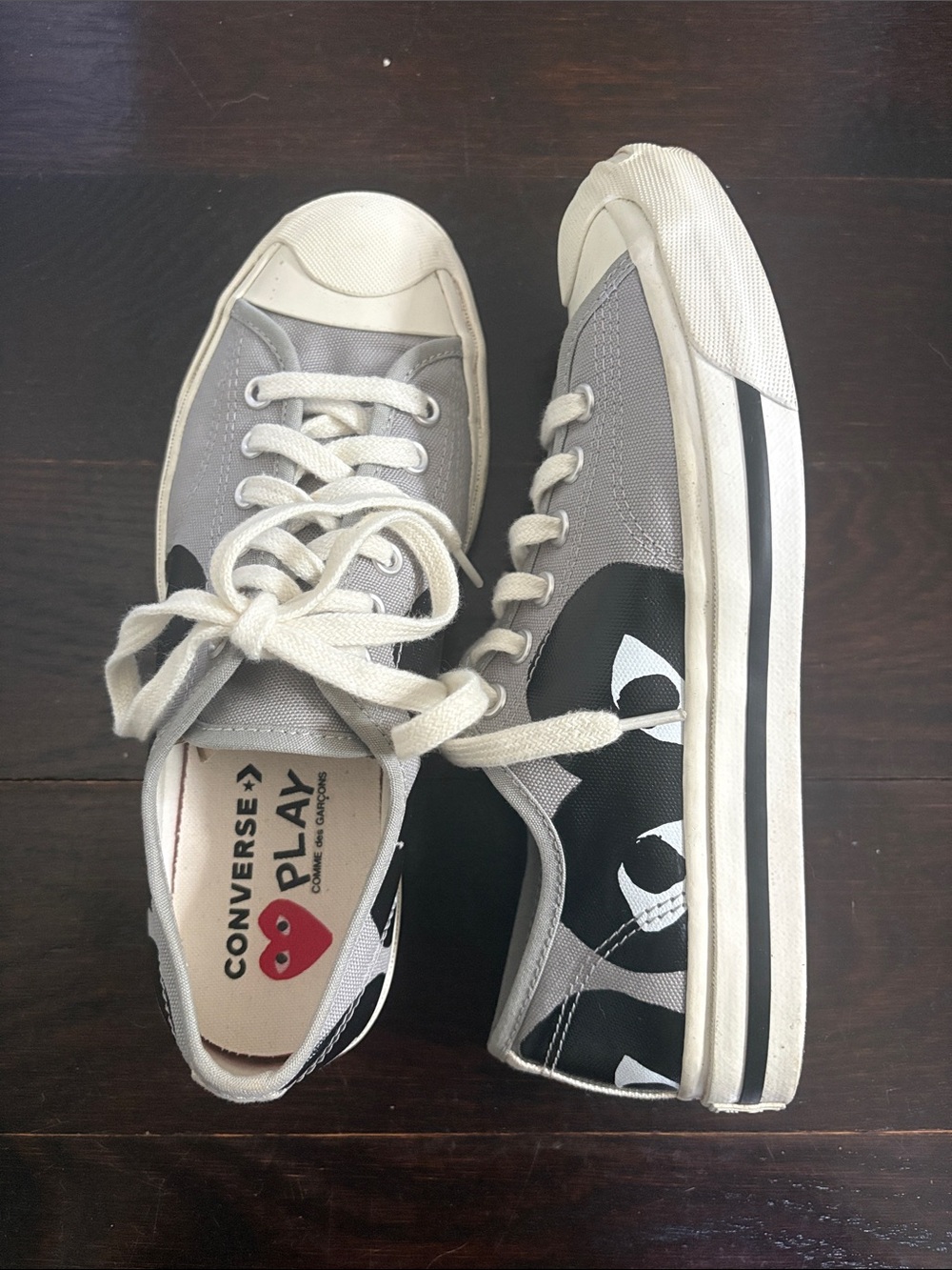 Limited Edition Converse x Comme des Garcons Grey Low-Top Sneakers